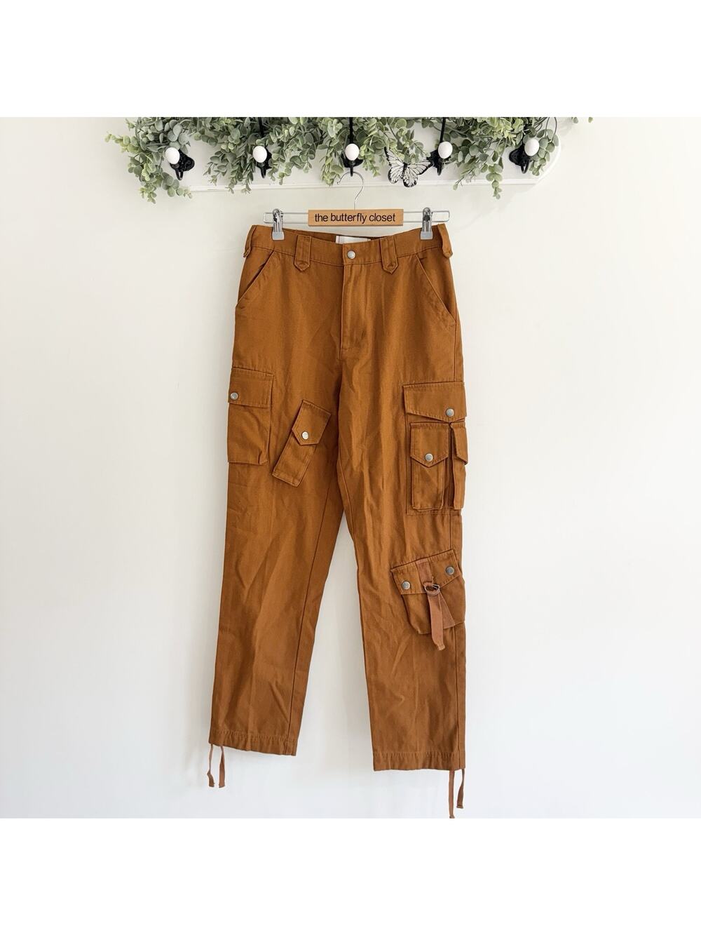 urban outfitters BDG Rust Brown Cargo Pants Size 28 U5244 - Picture 1 of 4